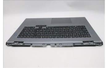 Lenovo 5CB1S90398 C-Cover with keyboard, Hungarian, Luna Grey, White Backlight, UK