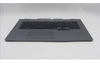 Lenovo 5CB1S90402 C-Cover with keyboard, Switzerland, Luna Grey, White Backlight, UK