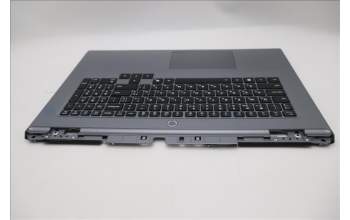 Lenovo 5CB1S90407 C-Cover with keyboard, Ukraine, Luna Grey, White Backlight, US