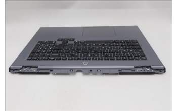 Lenovo 5CB1S90410 C-Cover with keyboard, US English Euro, Luna Grey, RGB Backlight, US