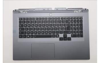 Lenovo 5CB1S90418 C-Cover with keyboard, Italian, Luna Grey, RGB Backlight, UK