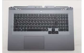 Lenovo 5CB1S90421 C-Cover with keyboard, Portuguese, Luna Grey, RGB Backlight, UK