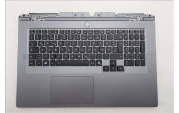 Lenovo 5CB1S90426 C-Cover with keyboard, German, Luna Grey, RGB Backlight