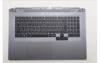 Lenovo 5CB1S90428 C-Cover with keyboard, Hungarian, Luna Grey, RGB Backlight, UK