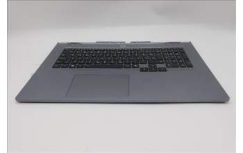 Lenovo 5CB1S90431 C-Cover with keyboard, Slovenian, Luna Grey, RGB Backlight, UK