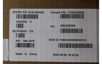 Lenovo 5CB1S90432 C-Cover with keyboard, Switzerland, Luna Grey, RGB Backlight