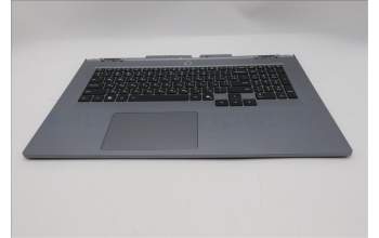 Lenovo 5CB1S90437 C-Cover with keyboard, Ukraine, Luna Grey, RGB Backlight, US