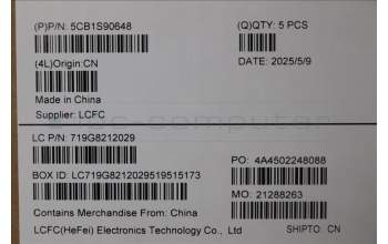 Lenovo 5CB1S90648 C-Cover with keyboard, Nordic, Cosmic Blue, Backlight, UK