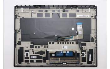 Lenovo 5CB1S90665 C-Cover with keyboard, Belgian, Eclipse Black, UK