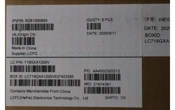 Lenovo 5CB1S90665 C-Cover with keyboard, Belgian, Eclipse Black, UK