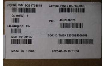 Lenovo 5CB1T08818 C-Cover with keyboard, English, Non-Backlight, US