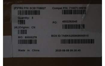 Lenovo 5CB1T08827 C-Cover with keyboard, UK English, Non-Backlight, UK