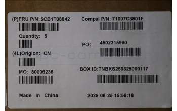 Lenovo 5CB1T08842 C-Cover with keyboard, Switzerland, Non-Backlight, UK