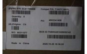 Lenovo 5CB1T08848 C-Cover with keyboard, English, White Backlight