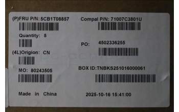 Lenovo 5CB1T08857 C-Cover with keyboard, UK English, White Backlight