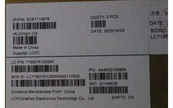 Lenovo 5CB1T10076 C-Cover with keyboard, Italian, White Backlight