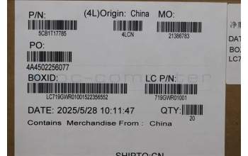 Lenovo 5CB1T17785 COVER FRU LT4E0_RJ45_DOOR_WWAN_BK_ASSY