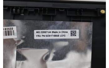 Lenovo 5CB1T18658 C-Cover with keyboard, English, Eclipse Black , RGB Backlight, US