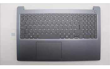 Lenovo 5CB1T18687 C-Cover with keyboard, Belgian, Luna Grey, Backlight, UK