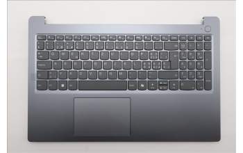 Lenovo 5CB1T50290 C-Cover with keyboard, Switzerland, Luna Grey, Non-Backlight, UK