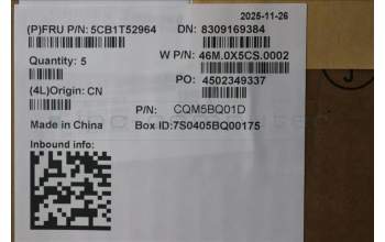 Lenovo 5CB1T52964 C-Cover with keyboard, Arabic, Arctic Grey, Non-Backlight, US