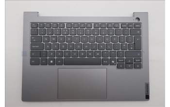 Lenovo 5CB1T52990 C-Cover with keyboard, UK English, Arctic Grey, Non-Backlight, UK