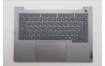 Lenovo 5CB1T52998 C-Cover with keyboard, Bulgarian, Arctic Grey, Backlight, UK