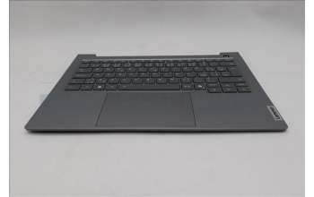 Lenovo 5CB1T53000 C-Cover with keyboard, Czech Slovakian, Arctic Grey, Backlight, UK