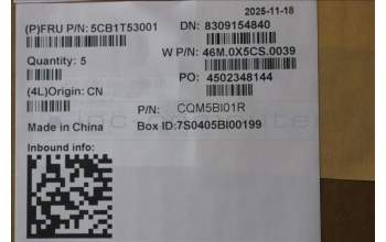 Lenovo 5CB1T53001 C-Cover with keyboard, US English Euro, Arctic Grey, Backlight, US