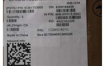 Lenovo 5CB1T53005 C-Cover with keyboard, Greek, Arctic Grey, Backlight, US