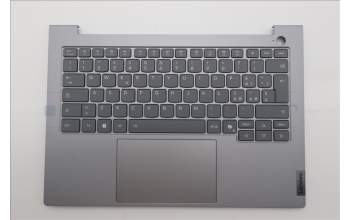 Lenovo 5CB1T53009 C-Cover with keyboard, Italian, Arctic Grey, Backlight, UK
