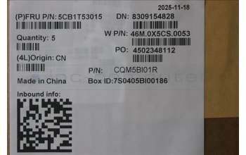 Lenovo 5CB1T53015 C-Cover with keyboard, Portuguese, Arctic Grey, Backlight, UK