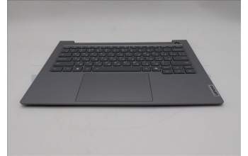 Lenovo 5CB1T53016 C-Cover with keyboard, Russian, Arctic Grey, Backlight, US