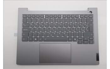 Lenovo 5CB1T53017 C-Cover with keyboard, Slovenian, Arctic Grey, Backlight, UK