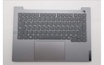 Lenovo 5CB1T53018 C-Cover with keyboard, Spanish, Arctic Grey, Backlight, UK