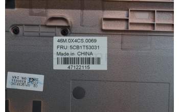 Lenovo 5CB1T53031 Lower Case, 21US, PL, Arctic Grey