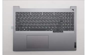 Lenovo 5CB1T53901 C-Cover with keyboard, Arabic, Arctic Grey, Non-Backlight, US
