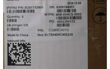 Lenovo 5CB1T53901 C-Cover with keyboard, Arabic, Arctic Grey, Non-Backlight, US