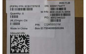 Lenovo 5CB1T57615 C-Cover with keyboard, Russian, Arctic Grey, Backlight, US