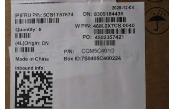 Lenovo 5CB1T57674 C-Cover with keyboard, Czech Slovakian, Arctic Grey, Backlight, UK