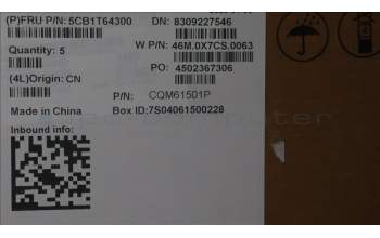 Lenovo 5CB1T64300 C-Cover with keyboard, UK English, Arctic Grey, Backlight, UK