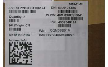 Lenovo 5CB1T66174 C-Cover with keyboard, US English Euro, Arctic Grey, Backlight, US