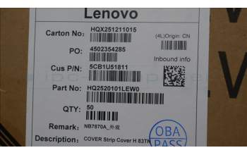 Lenovo 5CB1U51811 Strip Cover, 83TN