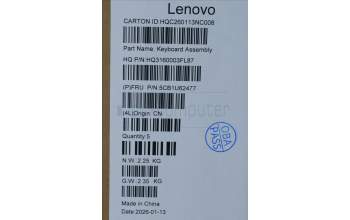 Lenovo 5CB1U62477 C-Cover with keyboard, Slovenian, Seashell, Non-FingerPrint, UK