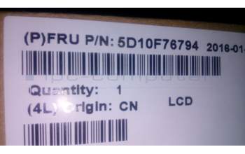 Lenovo 5D10F76794 DISPLAY LCD Module W Flex2-15 Black