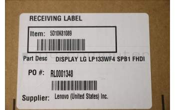 Lenovo 5D10K81089 DISPLAY LG LP133WF4 SPB1 FHDI AG S NB