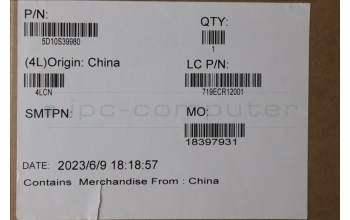 Lenovo 5D10S39980 Lenovo LCD Module,17.3\",FHD,Non-Touch,Anti-Glare,IPS,300nit,72% NTSC