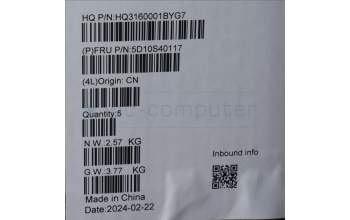 Lenovo 5D10S40117 Lenovo LCD Module,14\",WQXGA+,Touch,Glare,OLED,400nit,100%DCI-P3