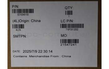 Lenovo 5D10S40150 DISPLAY LCD module L83HM CSOT TCON2