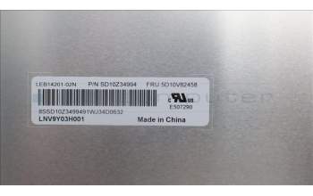 Lenovo 5D10V82458 Lenovo DISPLAY,14\",WUXGA,Touch,Anti-Glare,IPS,500nit,100%sRGB,e-Privacy